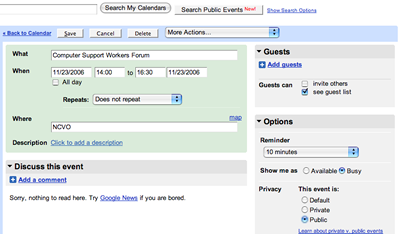 Google cal_options